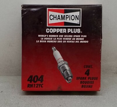 #ad 404 Champion Copper Plus Spark Plugs Set Of 4 Made In USA 404 $18.48