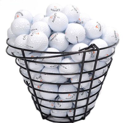 #ad 3 Layer Golf Balls with Metal Storage Basket Resilient Rubber Club Swing Trainer $63.23