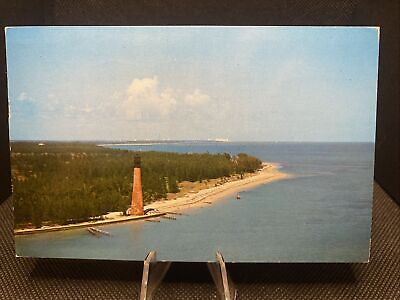 #ad POSTCARD: Aerial View Cape Florida Lighthouse Key Biscayne J1￼ $4.00