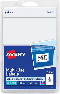 #ad Avery Removable Print or Write 2quot; X 4quot; Labels $8.99