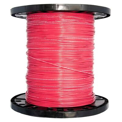 #ad Southwire Wire 2500 Ft 14 Gauge Solid THHN Waterproof Non Grounded Copper Red $516.95