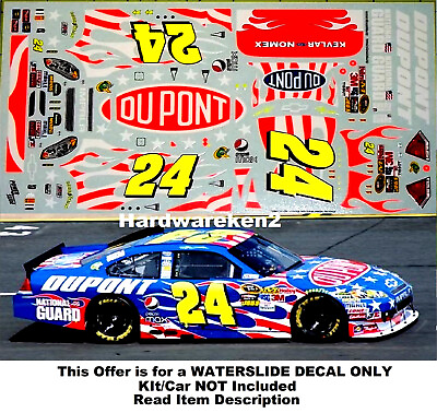 #ad NASCAR DECAL #24 DuPONT PATRIOTIC SCHEME 2010 IMPALA JEFF GORDON 1 24 COKE 600 $20.40