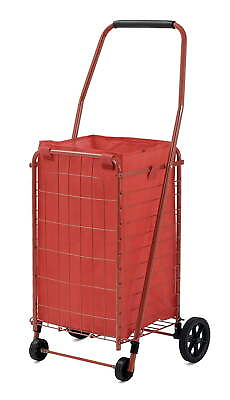 #ad 4 Wheel Red Utility Cart with Liner $31.53