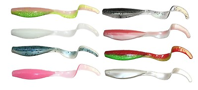 #ad Z Man StreakZ Curly TailZ 4 inch Soft Plastic Grub 5 pack Zman Bass Fishing Lure $8.78