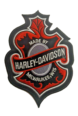 #ad HARLEY DAVIDSON OAK LEAF PATCH MADE IN WISCONSIN 7X5 INCH IRON ON BIKER PATCH $13.99