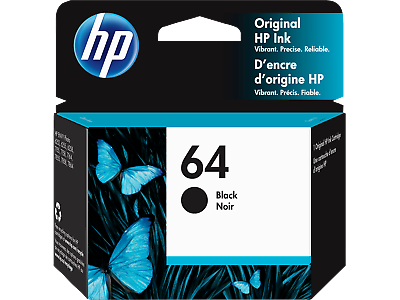 #ad HP 64 Black Original Ink Cartridge 200 pages N9J90AN#140 $20.99
