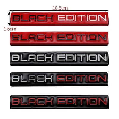 #ad Black Edition Logo Styling Emblem Badge Car Body Fender Decal Sticker Decorative C $5.42