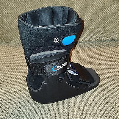 #ad United Ortho Air Stabilizer Ankle Boot Black Size Medium $36.77