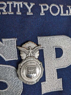 #ad USAF AIR FORCE Mini SECURITY POLICE Numbered PIN 1983 FREE SHIPPING $28.85