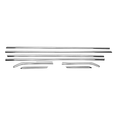 #ad Window Molding Trim Streamer for Ford Focus 2012 2018 Sedan Steel Silver 8 Pcs $79.99