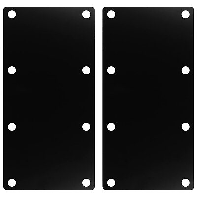 #ad 2 PCS 12quot; x 5quot; Heavy Duty Black Flat Straight Mending Bracket Plate 8 Gauge S... $55.95
