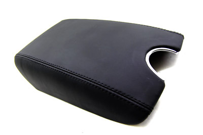 #ad Fits 10 14 Infiniti G37 Synthetic Leather Armrest Console Lid Cover Black $26.99