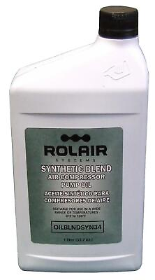 #ad #ad Rolair 34 Oz Bottle All Weather Synthetic Blend Air Compressor Oil $12.99