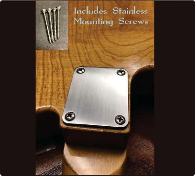 #ad Van Dyke Harms Extra Thick Stainless Steel Neck Plate with Screws Fits Fender s $29.95