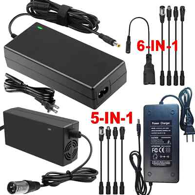 #ad 54.6V 2A Power Charger For 48V Electric Bicycles E bike Li ion Lithium Battery $16.99
