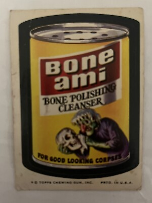#ad 1974 Wacky Packages Series 8 Bone Ami Tan Back Vintage Original Topps $3.79