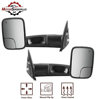 #ad Lamp;R Pair Power Heated Tow Mirrors For 2003 2008 Dodge Ram 1500 2500 3500 $115.79