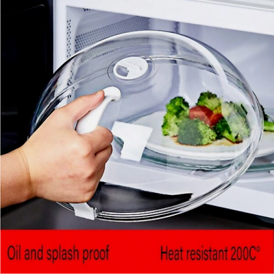 #ad 1pc Food Safe Microwave Splash Cover BPA Free Microwave oil proof Lid Cover $8.49
