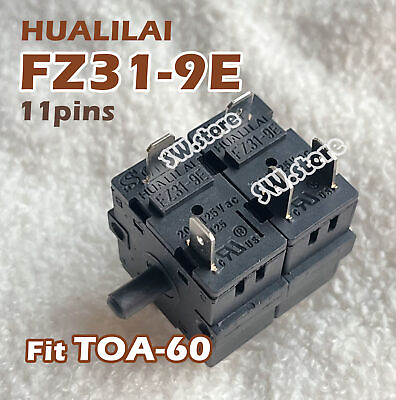 #ad HUALILAI FZ31 9E 11pins 7gears 20A Function Switch FZ31 10 For TOA 60 YCD30 371 $6.85