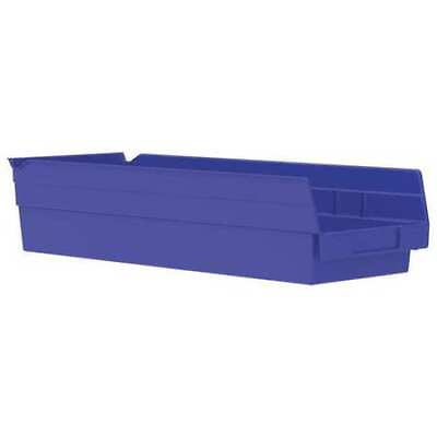 #ad Akro Mils 30138Blue 20 Lb Shelf Storage Bin Plastic 6 5 8 In W 4 In H Blue $3.95