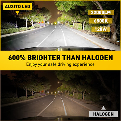 #ad 2X AUXITO LED H7 Headlight Super Bulbs Bright Kit High Low White Beam 6500K USA $28.99