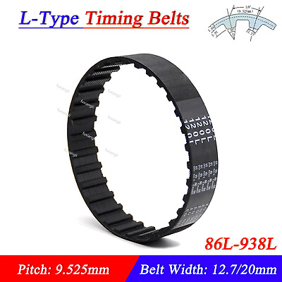 #ad 86L 938L Timing Belts Close Loop Rubber CNC Synchronous Belt Width 12.7mm 20mm $4.49