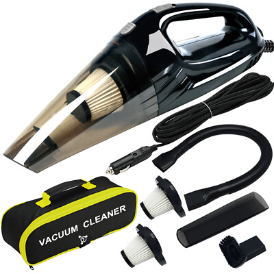 #ad Vacuum Cleaner High Power Upgraded 120W Wet amp; Dry Handheld Car Vacuum Cleaner $24.99