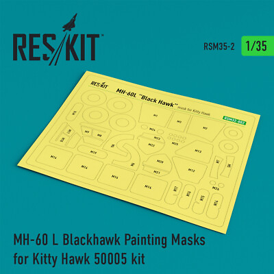 #ad Reskit RSM35 0002 1 35 MH 60 L Blackhawk Painting Masks for Kitty Hawk 50005 $19.99