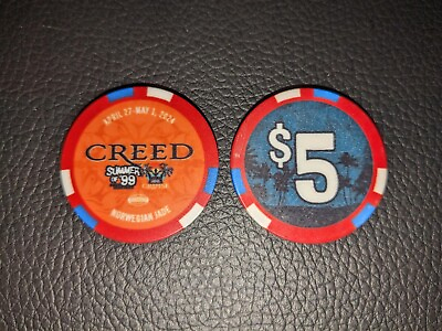 #ad Creed quot;Summer of #x27;99 amp; Beyondquot; Cruise Official Limited Edition $5 Casino Chip $19.95