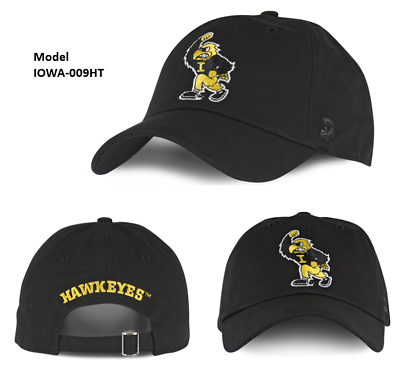 #ad NEW University of Iowa Hawkeyes Adjustable Hat Mens Womens Football Baseball Cap $19.95