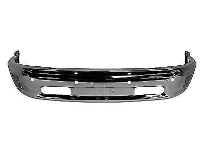 #ad Chrome Steel Front Bumper Face Bar W Park amp; Fog Hole For 2014 2018 RAM 1500 $331.99