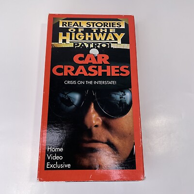 #ad Real Stories Of The Highway Patrol: High Speed Car Crashes VHS 1996 $14.99