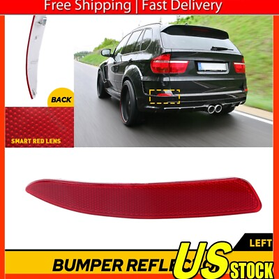 #ad For 2007 2010 E70 Left Driver BMW X5 Side Rear Bumper Tail Reflector Light Cover $12.08