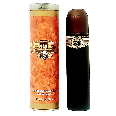 #ad Cuba Gold Men#x27;s Eau de Toilette 3.3oz Luxurious Amber Scent Spray $8.99