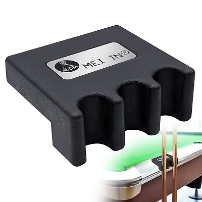 #ad LFSEMINI Pool Cue Holder 3 Cue Portable Pool Stick Holder for Table Weighted ... $15.33