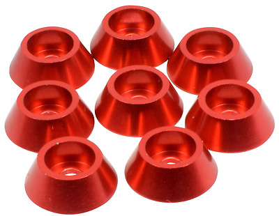 #ad Apex RC Products Red 4mm Aluminum Cap Head Screw Washers #6561 $8.99