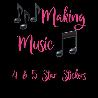 #ad Making Music Album 4 5⭐️ Star Sticker Please read Description $7.00