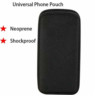 #ad Universal Mobile Phone Pouch Case Smartphone Neoprene Soft Cover Shockproof $8.73