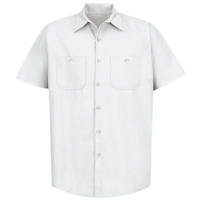 #ad Red Kap Men#x27;s Short Sleeve Industrial Work Shirt $19.49