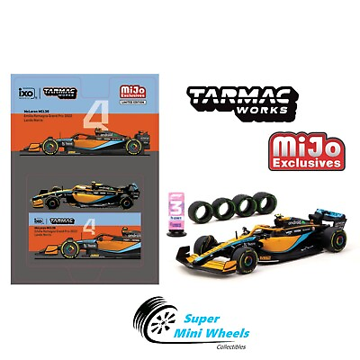 #ad Tarmac Works 1:64 F1 McLaren MCL36 #4 Lando Norris Emilia Romagna Grand Prix $17.99