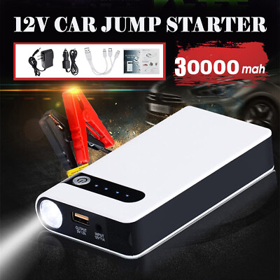 #ad 30000mAh Portable Car Jump Starter Power Bank Vehicle Battery Charger Engine 12V $24.99