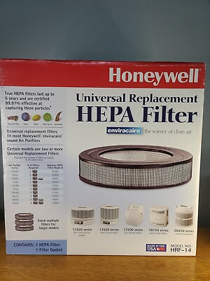 #ad Honeywell HRF 14 Universal Replacement Stackable HEPA Air Filter Made in USA NEW $20.04