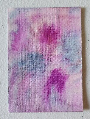 #ad ACEO 2.5quot; x 3.5quot; Original Abstract Watercolor Painting Miniature Art $5.00