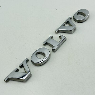 #ad 01 02 03 04 05 06 Volvo S60 Emblem Logo Letters Badge Trunk Rear Chrome OEM F2 2 $11.00