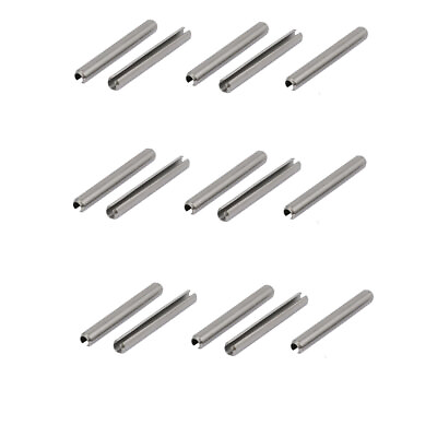 #ad M4x35mm 304 Stainless Steel Split Spring Dowel Tension Roll Pin 15pcs $6.71