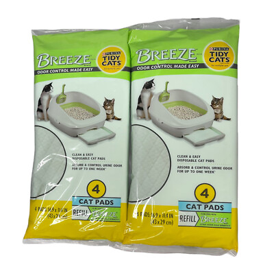 #ad 2 Purina Tidy Cats Breeze Cat Pads Refill Clean amp; Easy for Breeze Litter System $17.39