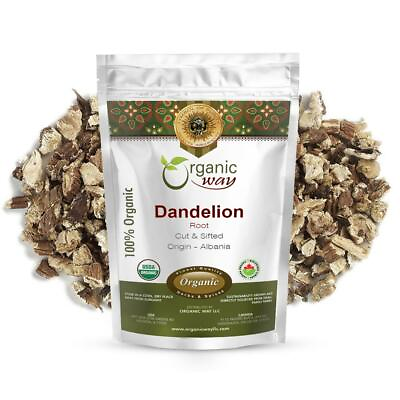 #ad Organic Way Dandelion Root Cut amp; Sifted Herbal Tea Kosher amp; USDA Certified $24.99