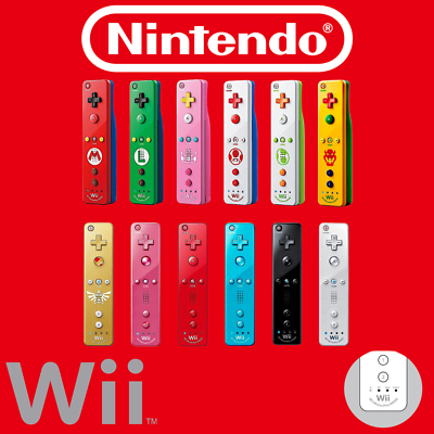 #ad Official Wii Remote Nintendo Wiimote Motion Plus Inside 👾 Wii U OEM Controller $6.99