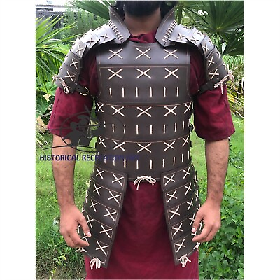#ad Medieval Leather Samurai Armour Dark Brown $315.00