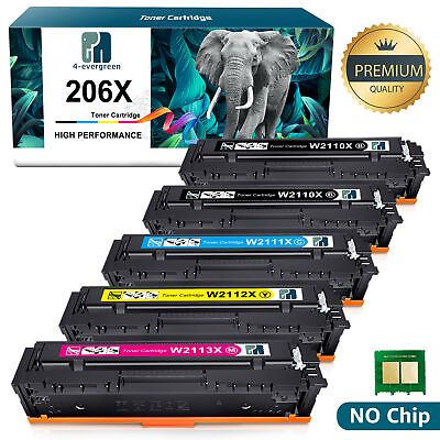 #ad 206X W2110X Toner Cartridges No Chip For HP LaserJet Pro MFP M283cdw M282nw $24.88